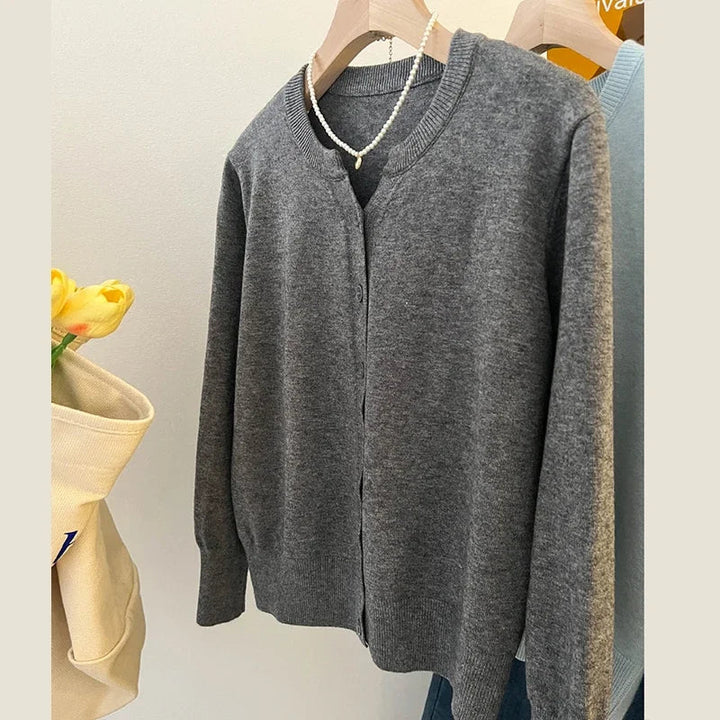 Drune | grob gestrickter Woll-Kardigan-Pullover