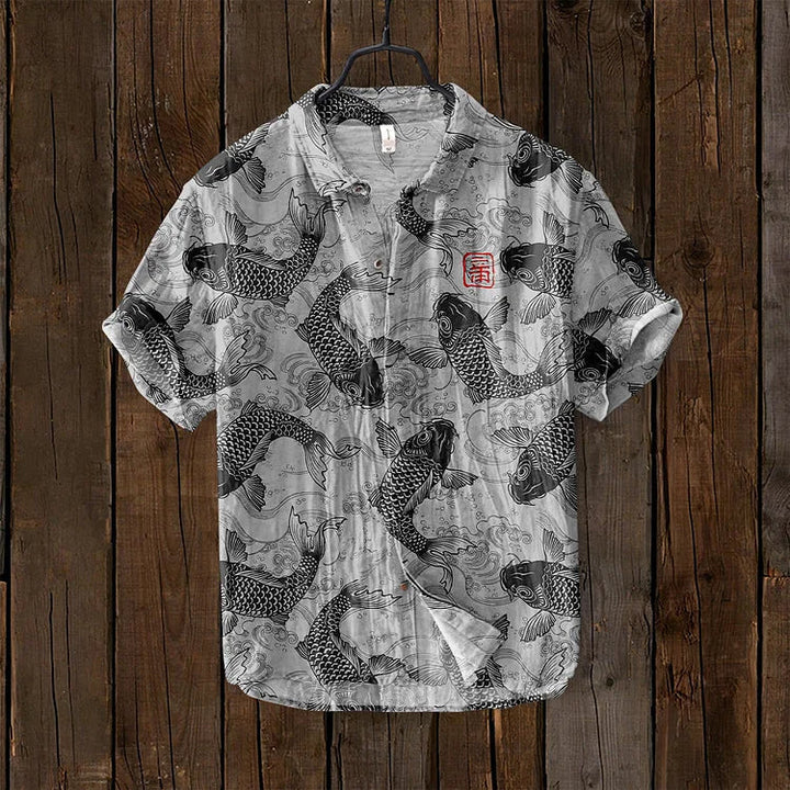 Drune | Vintage Fisch Japanische Kunst Shirt