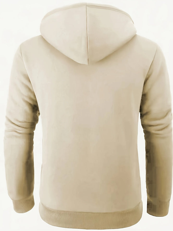 Drune | Casual hoodie vest met rits en wol van binnen heren