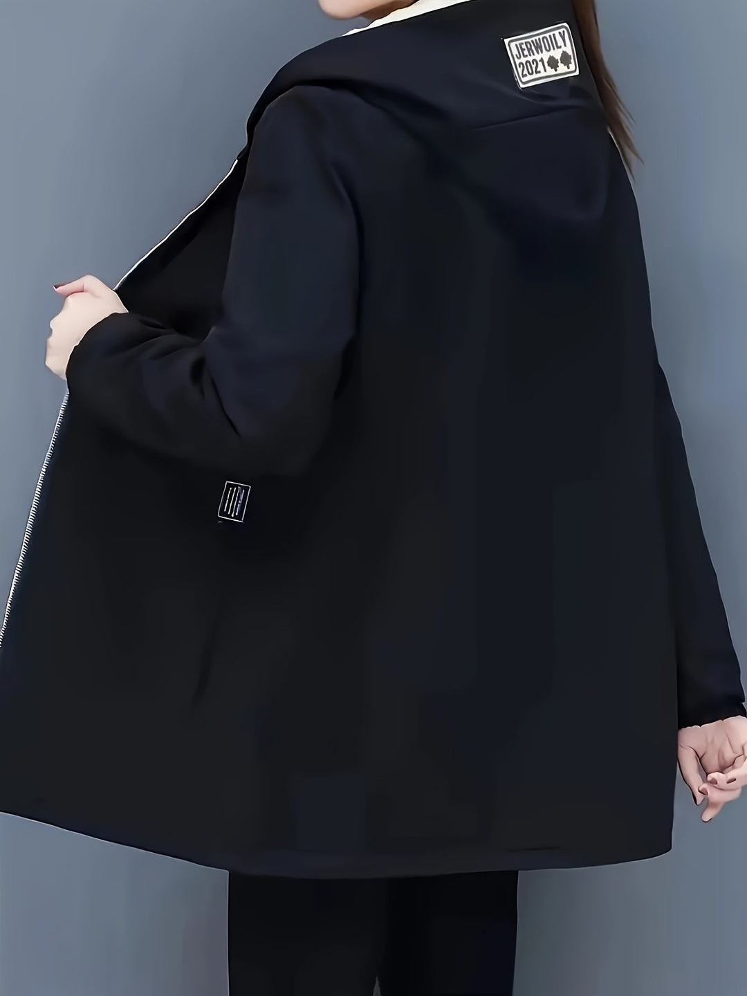 Drune | Stylische warme Fleece-Winterjacke mit Kapuze und Reißverschluss Ideal für Herbst/Winter
