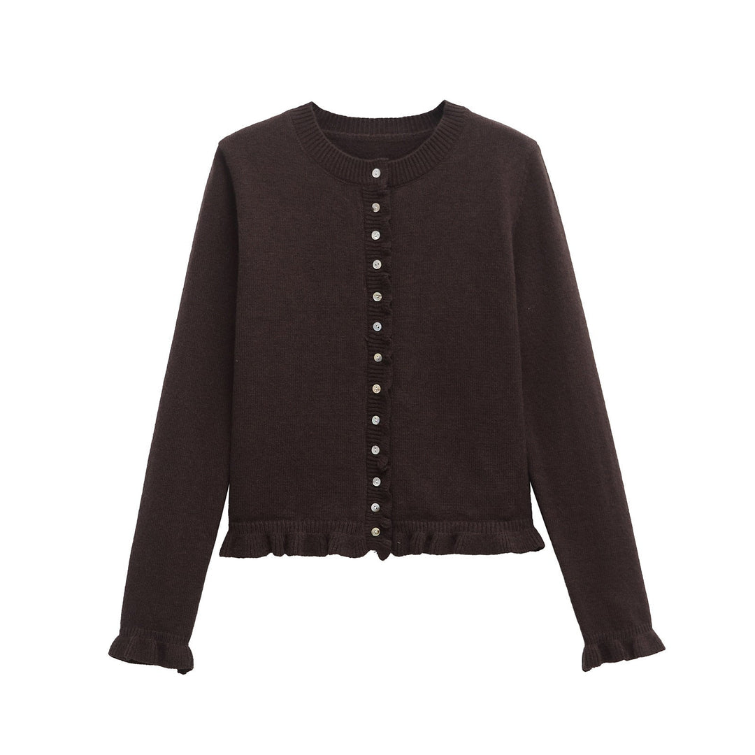 Drune | Damen-Cardigan mit Knöpfen, schickes Lagen-Oberteil