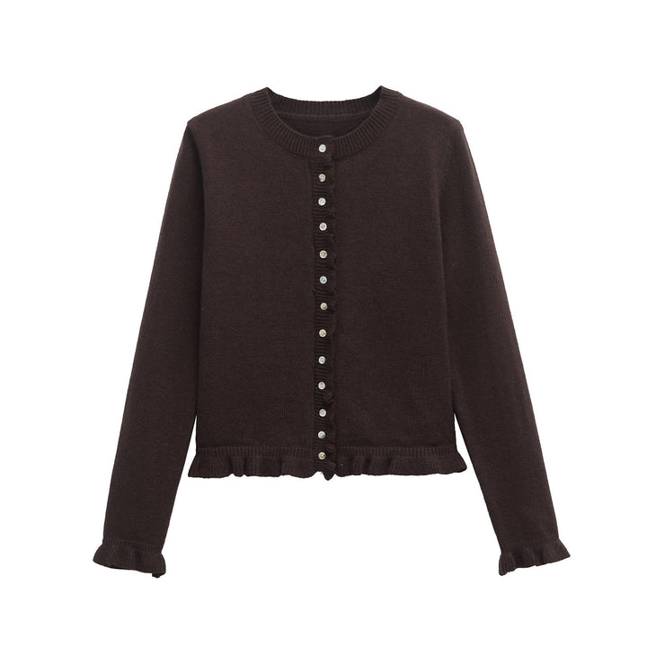 Drune | Damen-Cardigan mit Knöpfen, schickes Lagen-Oberteil