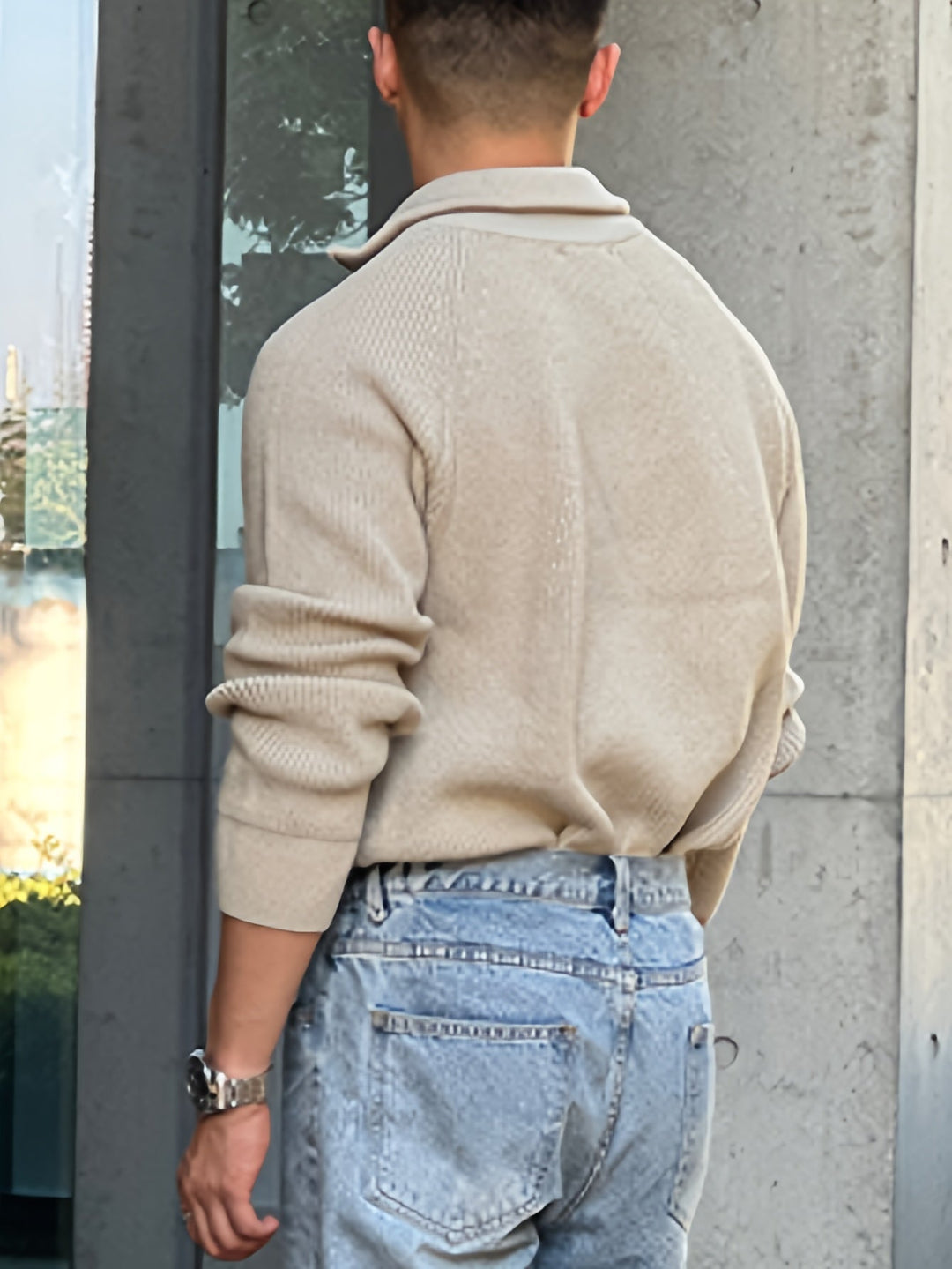Drune | Lässiger Pullover mit Reißverschluss für Männer