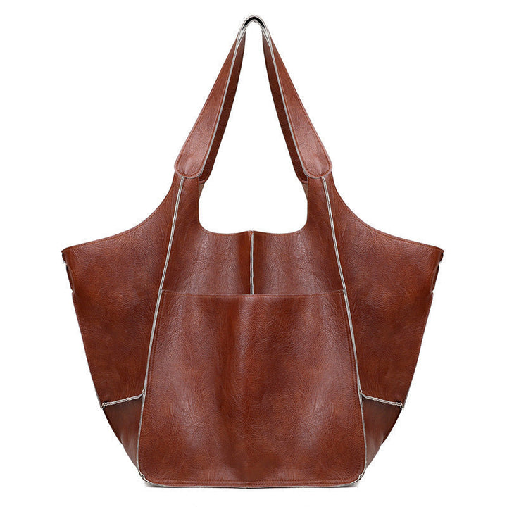 Drune | Überdimensionale Leder Schultertasche für Damen
