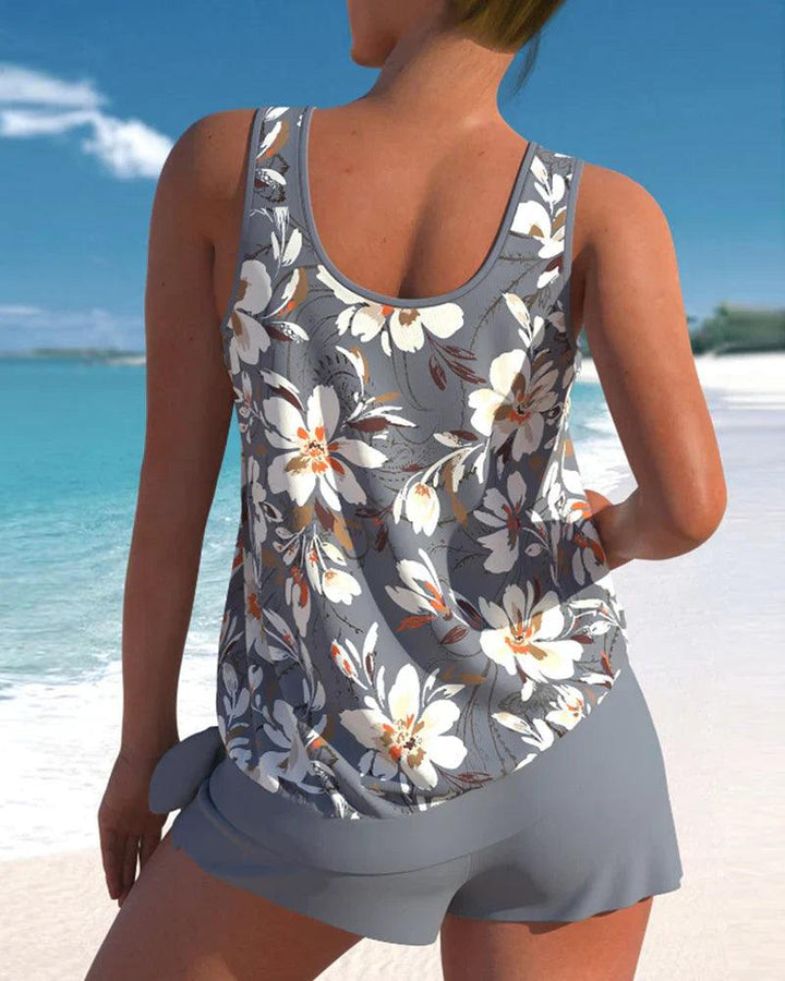 Drune | Tankini Badeanzug Stylisches Zweiteiliges Badeanzug-Set