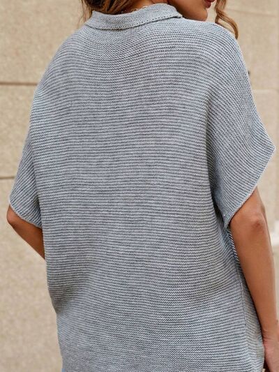Drune | Stilvolle Sweater Mit Kurzen Ärmeln und Rundem Hals