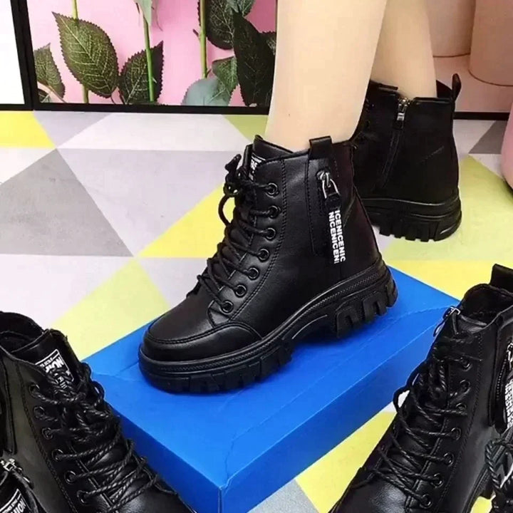 Drune | Damen High Top Leder Martin Stiefel