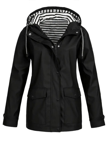 Drune | Kapuzenjacke mit Taschen, Wasserdichtem Stoff und Langarm