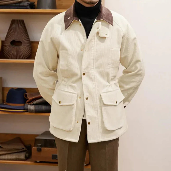 Drune | Luxuriöse Cordjacke für Herren im Herbststil