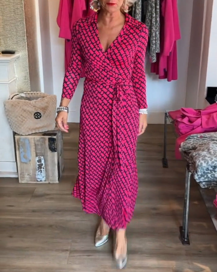 Drune | Maxikleid mit V-Ausschnitt