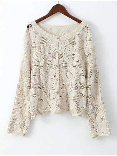 Drune | Handgehäkelte Strickjacke