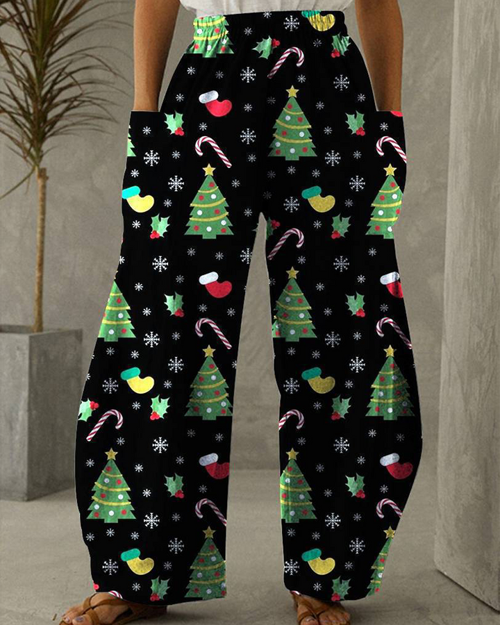 Drune | Weihnachtsdruck Freizeit Hose