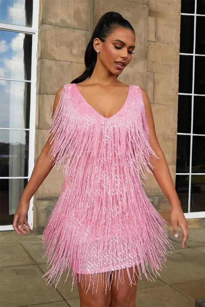 Drune | Slip Kleid mit V Ausschnitt
