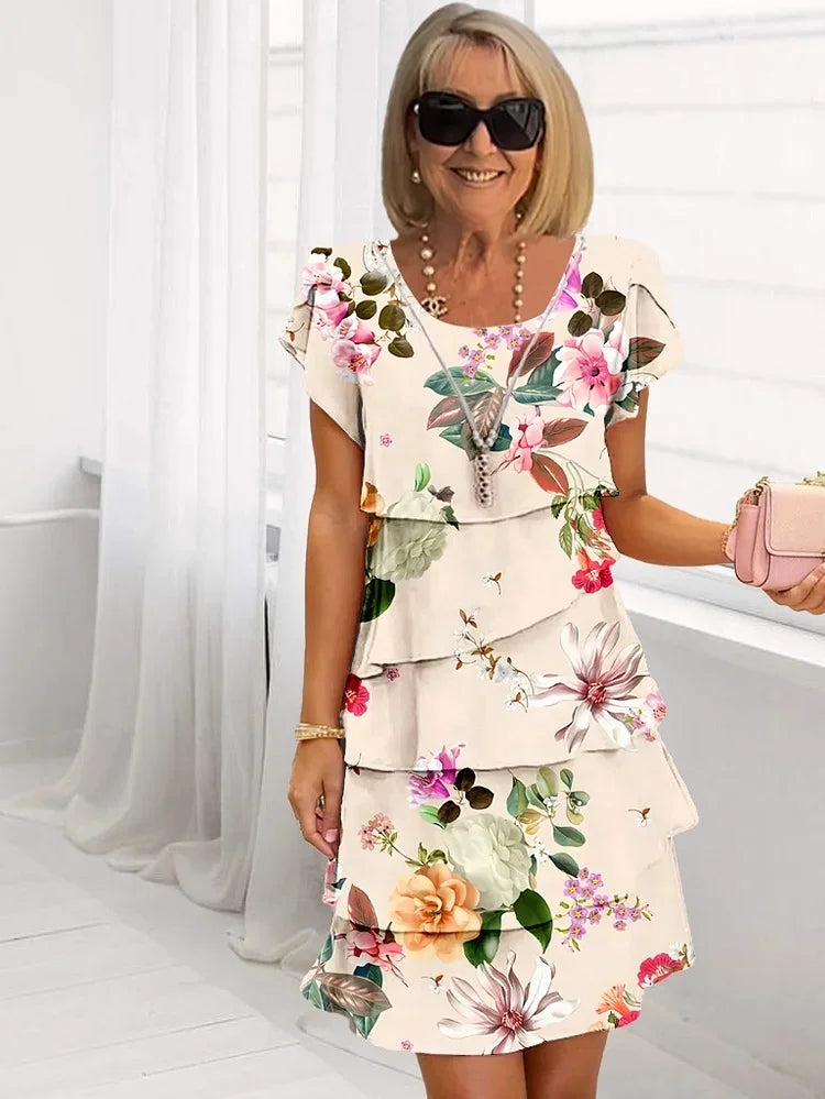 Drune | Elegantes Maxikleid mit Blumenmuster