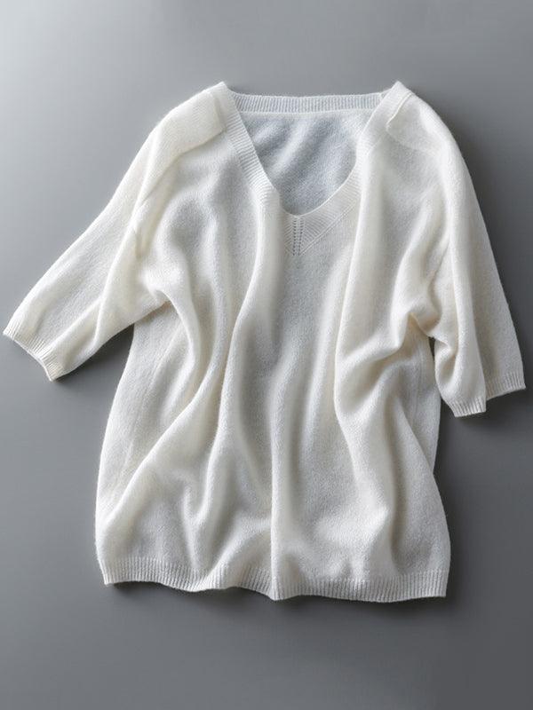 Drune | weicher Cashmere-Pullover mit V-Ausschnitt für Damen