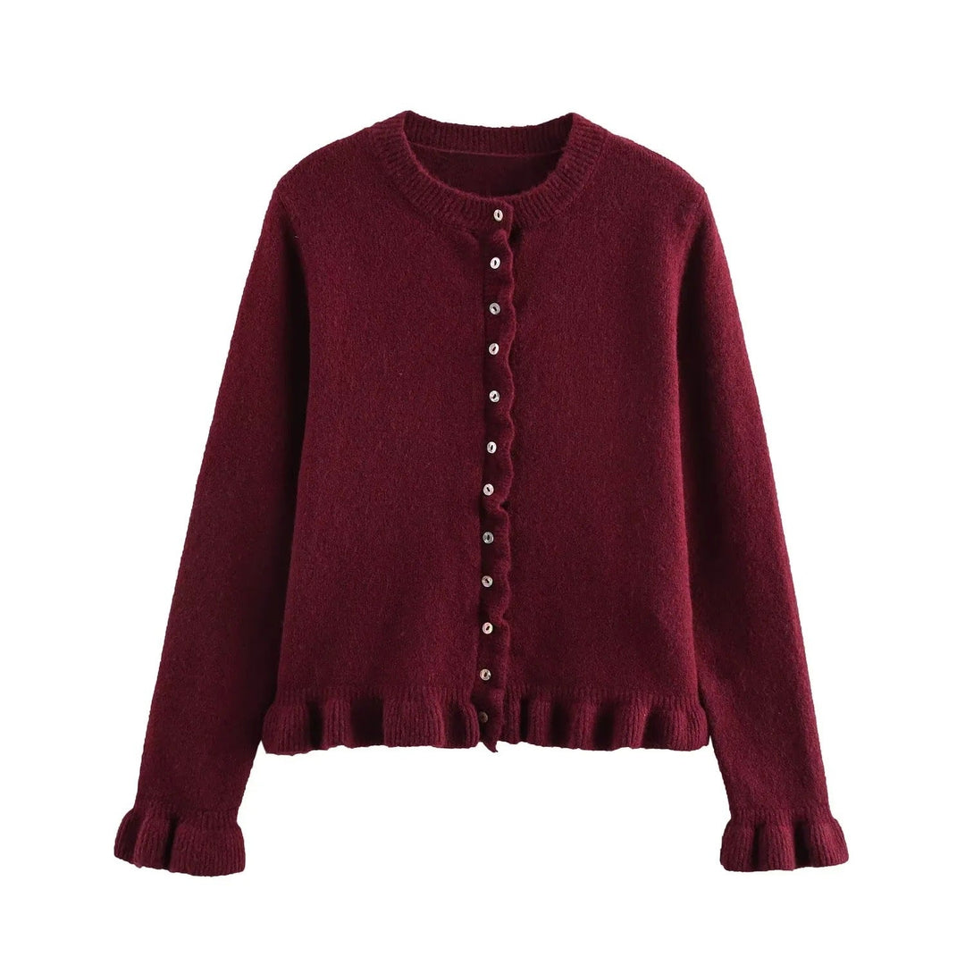 Drune | Damen-Cardigan mit Knöpfen, schickes Lagen-Oberteil