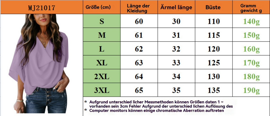 Drune | Chiffonhemd mit V-Ausschnitt