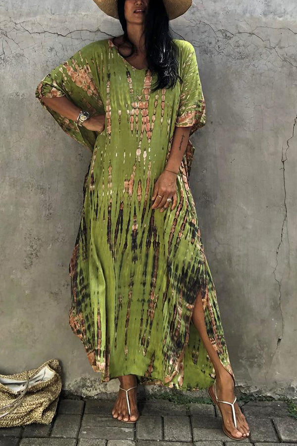 Drune Freely – Lockeres Überwurfkleid im Batik-Boho-Stil