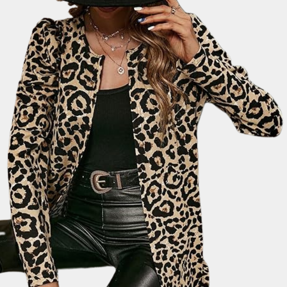 Drune | Leopardenmuster Blazer Modern und Trendy Statement Look