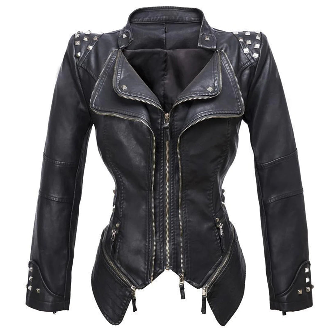 Drune | Slim Fit Lederjacke für Damen - Perfekt für den Alltag