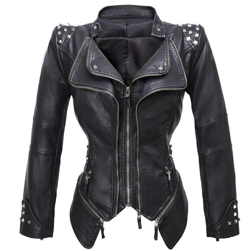 Drune | Slim Fit Lederjacke für Damen - Perfekt für den Alltag