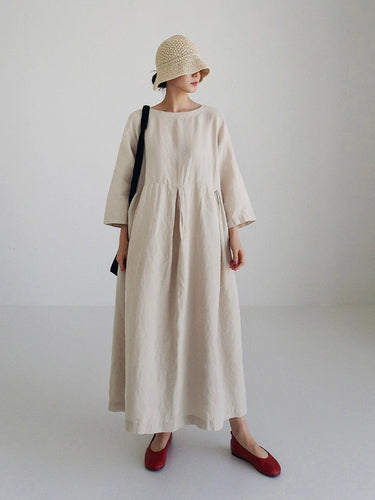 Lockeres kleid mit Seitentaschen