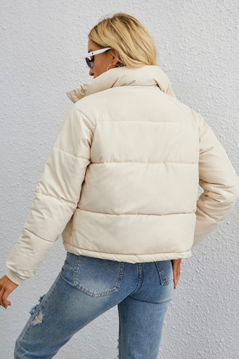 Drune | Stehkragen Lockere Pufferjacke