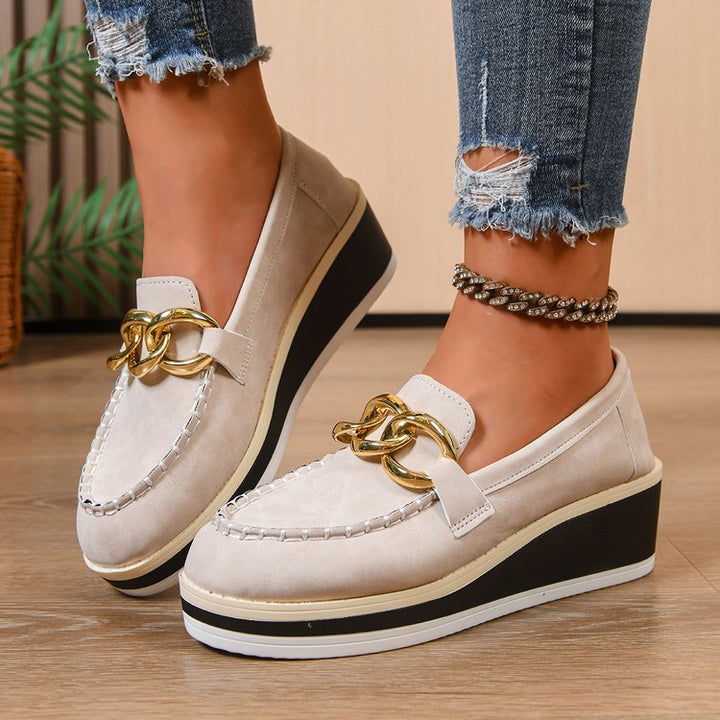 Orthopädische Slipper mit dicker Sohle und Ketten Drune Drune