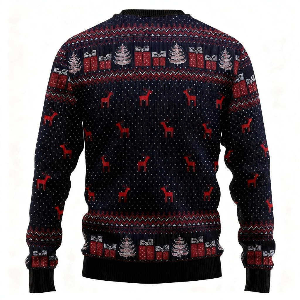 Drune | Santa Claus Druck - Feiertagsikonographie Hässlicher Pullover