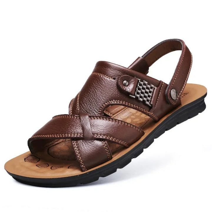 Drune | Modische Pu Leder Sandalen