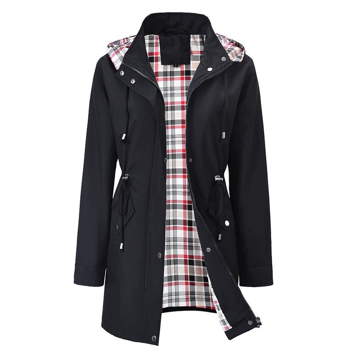 Drune | Funktionale Damenjacke mit Karomuster & wasserfestem Komfort