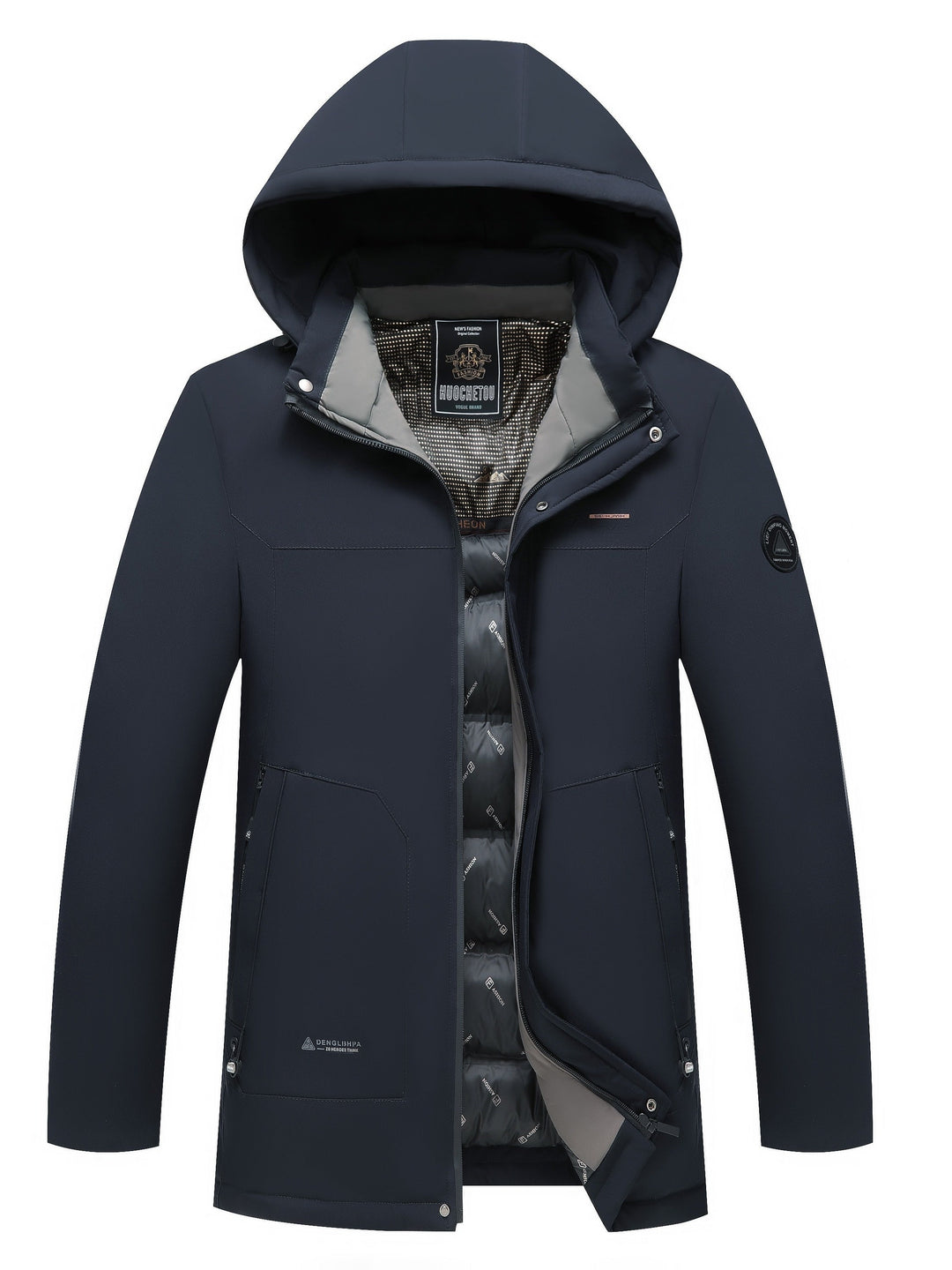 Drune | lässiger Winterpullover mit abnehmbarer Kapuze für Herren - Ideal für Herbst/Winter