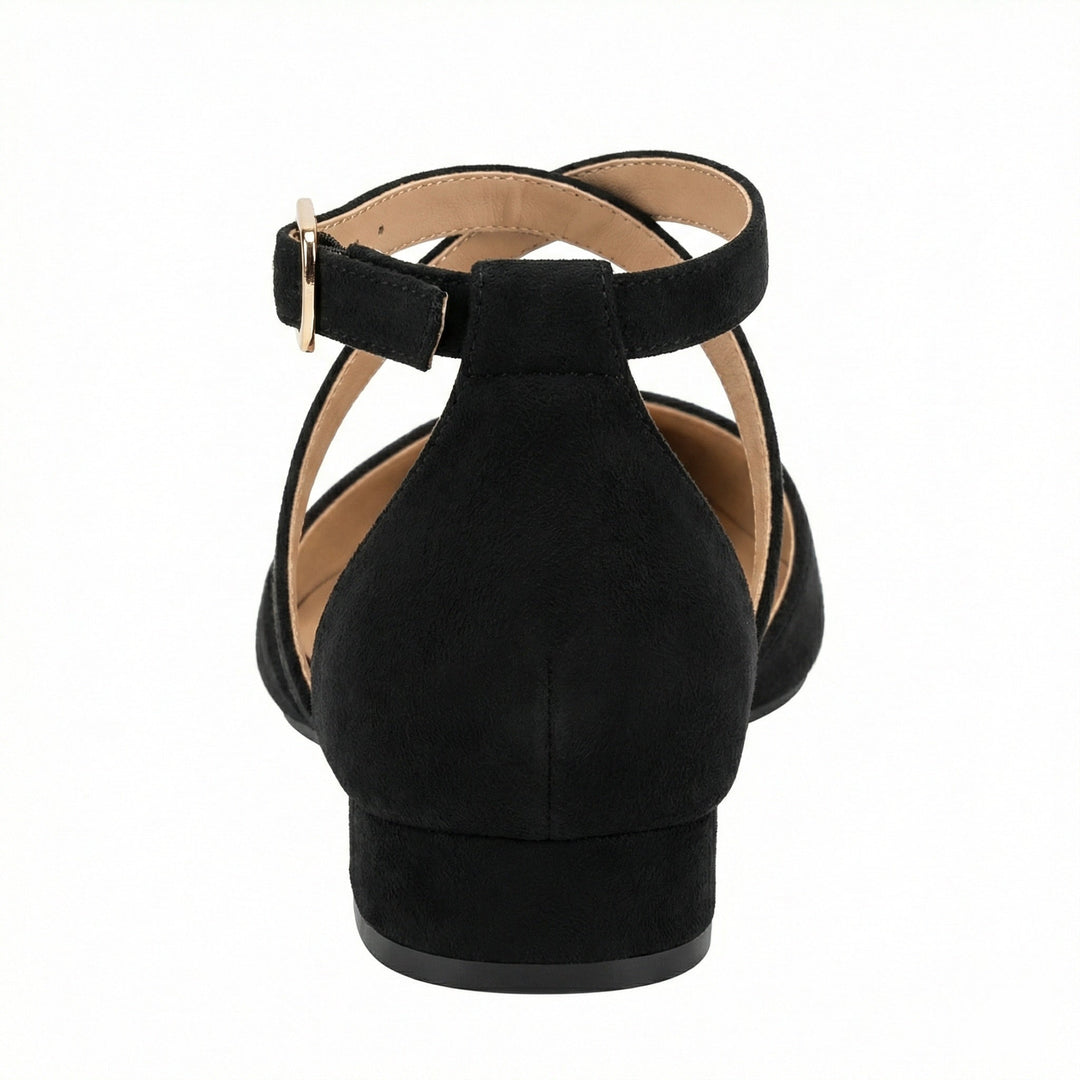 Drune | Modische Flache Sandalen mit Spitzer Spitze