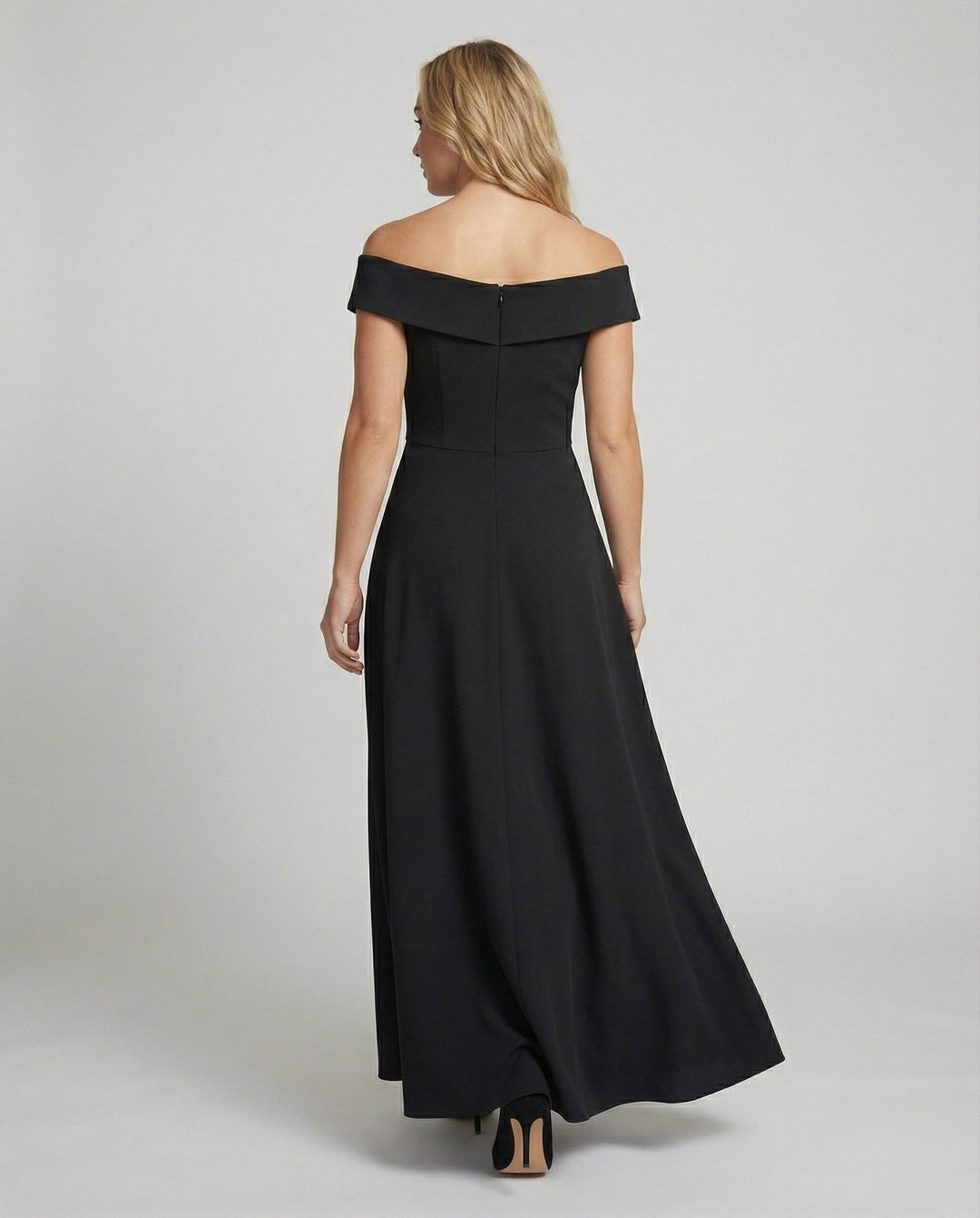 Drune | Elegantes Off-Shoulder Langes Catwalk Abendkleid