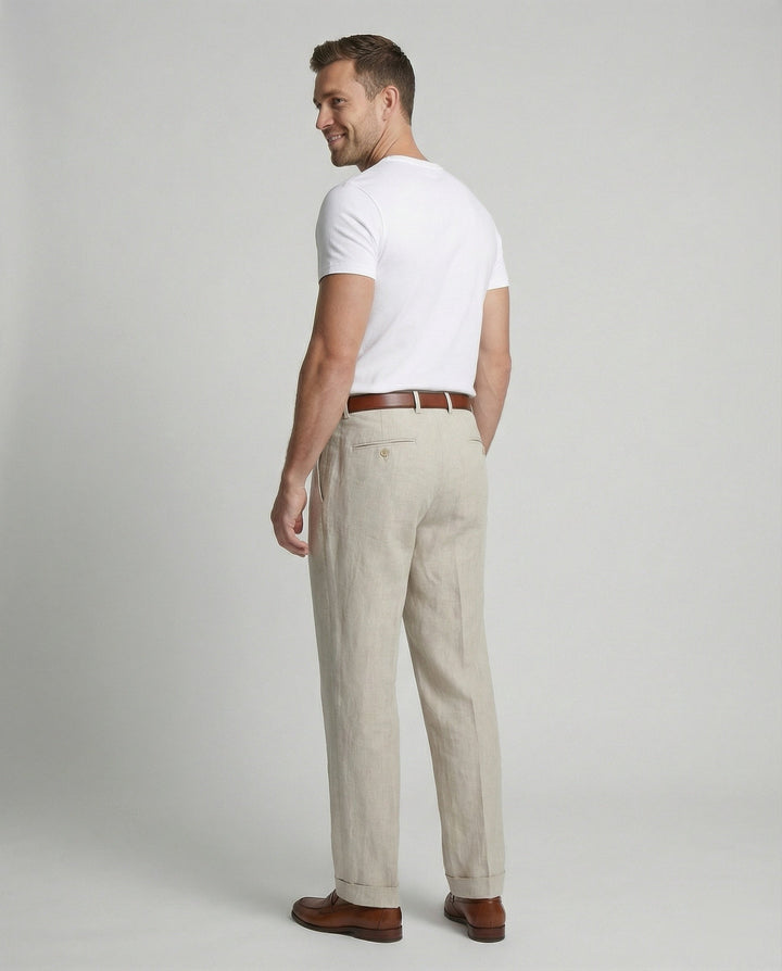Herren elegante und bequeme Leinenhose Drune