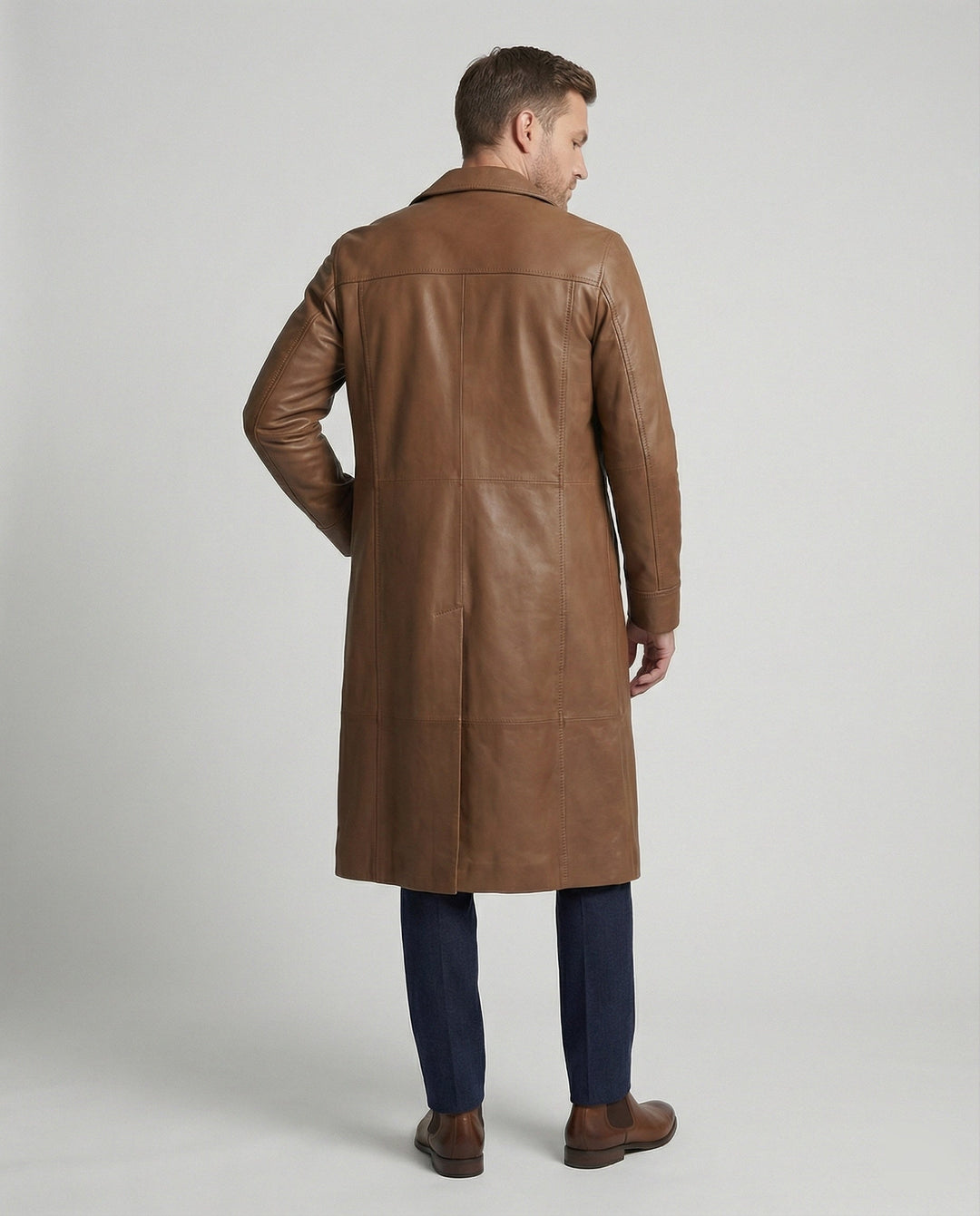Kunstleder Wintermantel Herren