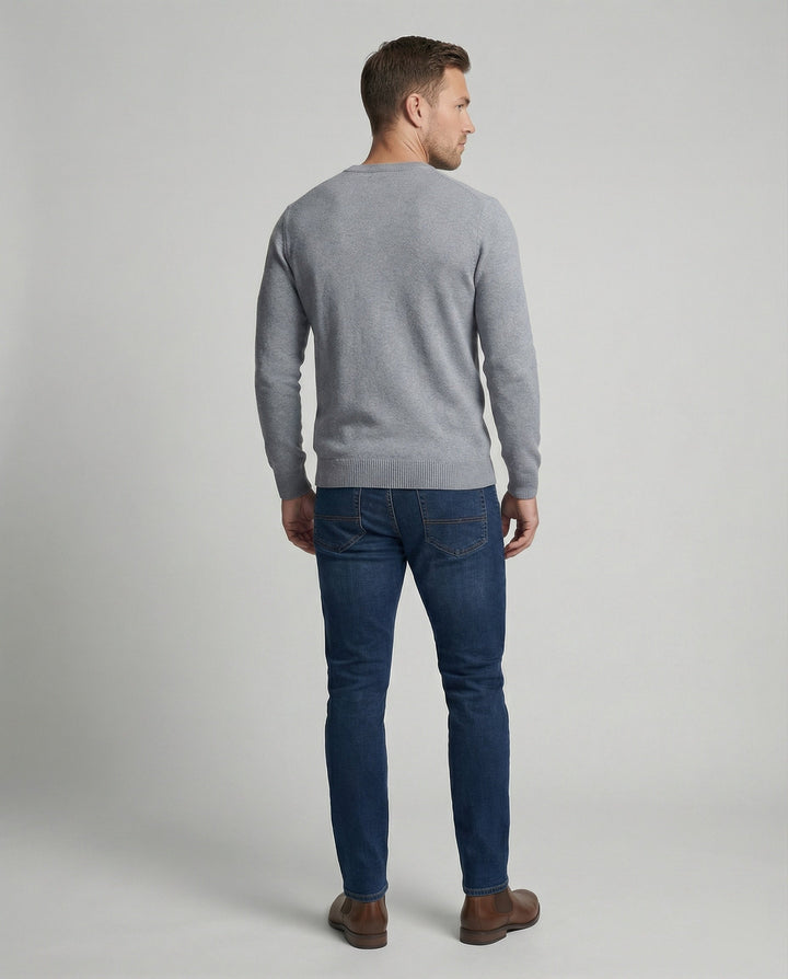 Herren V-Ausschnitt Feinstrickpullover Drune