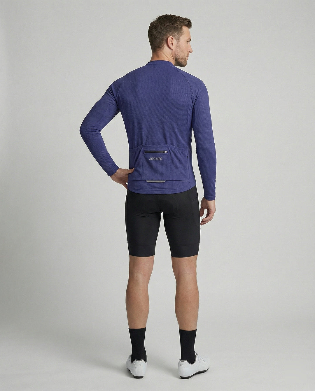 Fahrradtrikot Langarm Mit Rückentaschen Herren