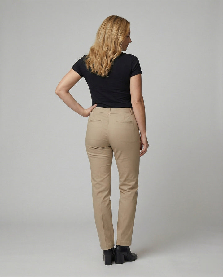 Damen Business Stoffhose mit hohem Bund