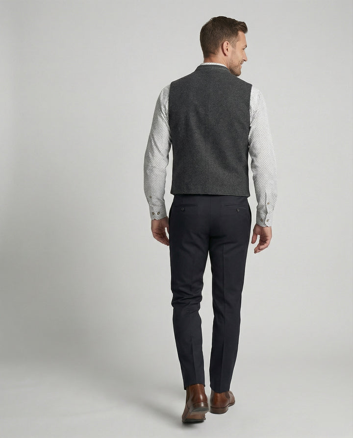 Drune | Herren Trachtenweste in Grau Traditionell & Modern