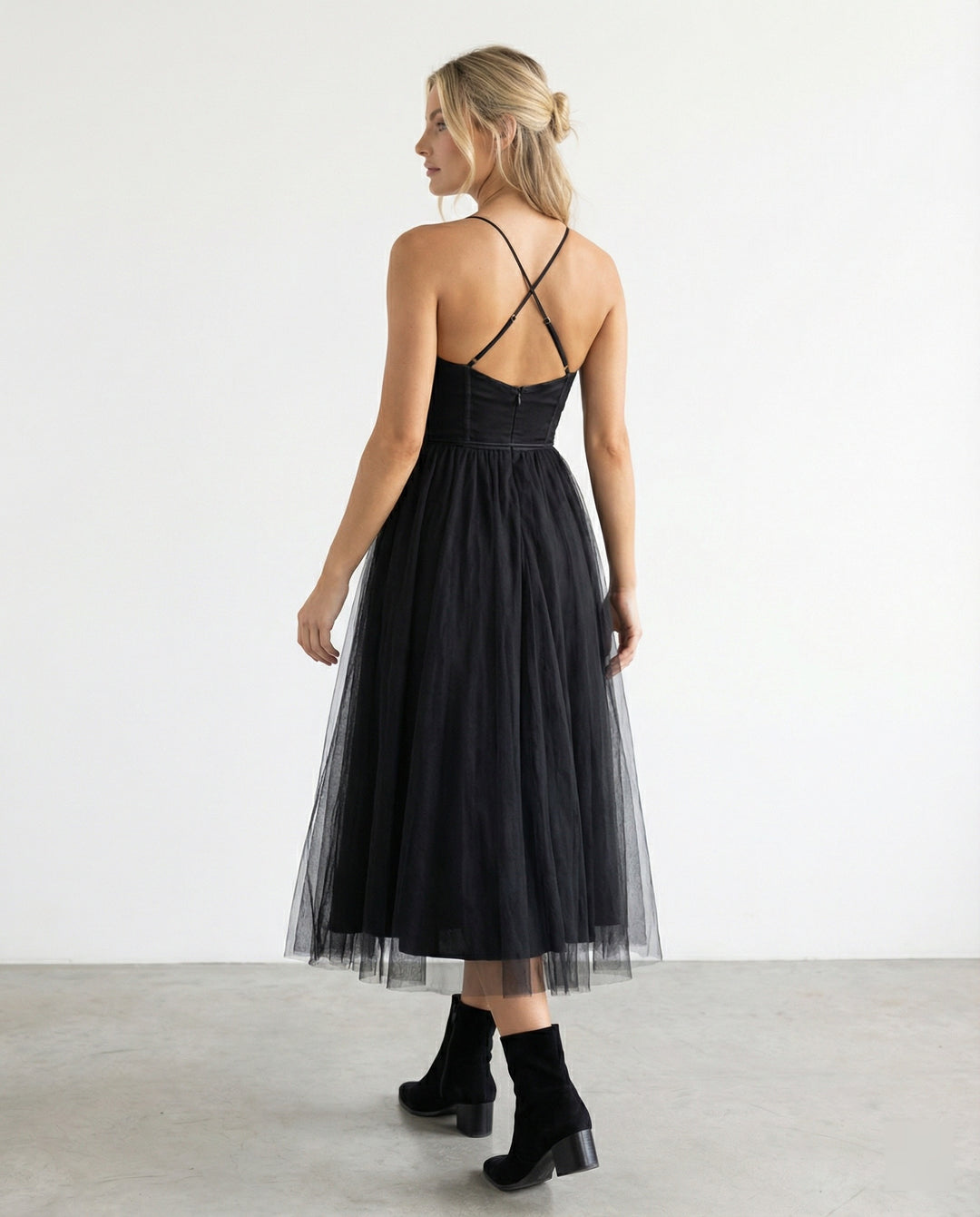 Drune - Elegantes Festkleid Fließende Silhouette