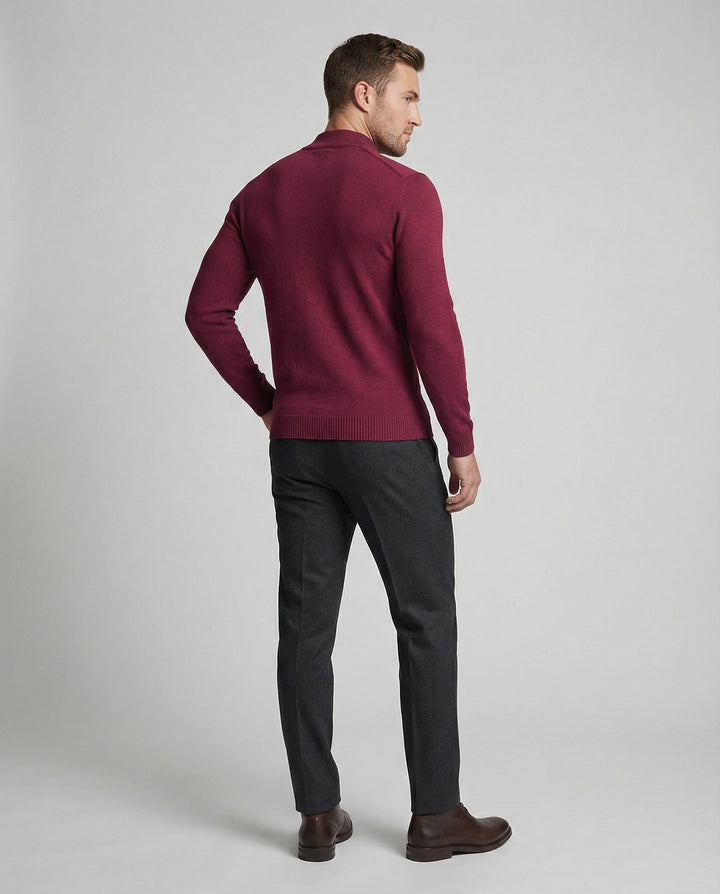 Herren eleganter Pullover mit Stehkragen Drune
