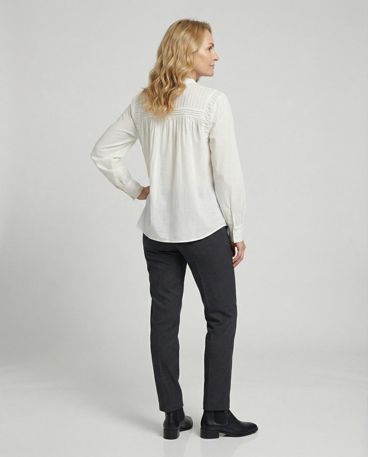 Romantische Baumwollbluse Damen