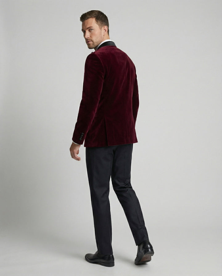 Drune | Herren Sommerjacke mit Schmaler Passform und Kontrastierendem Revers