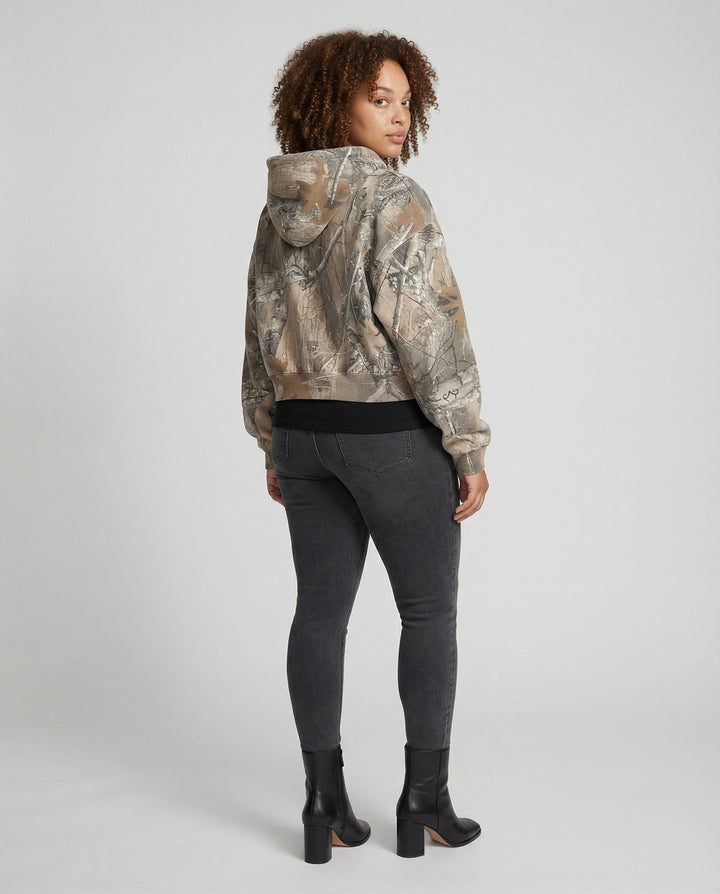 Drune | Retro Unisex Hoodie mit Camouflage-Muster