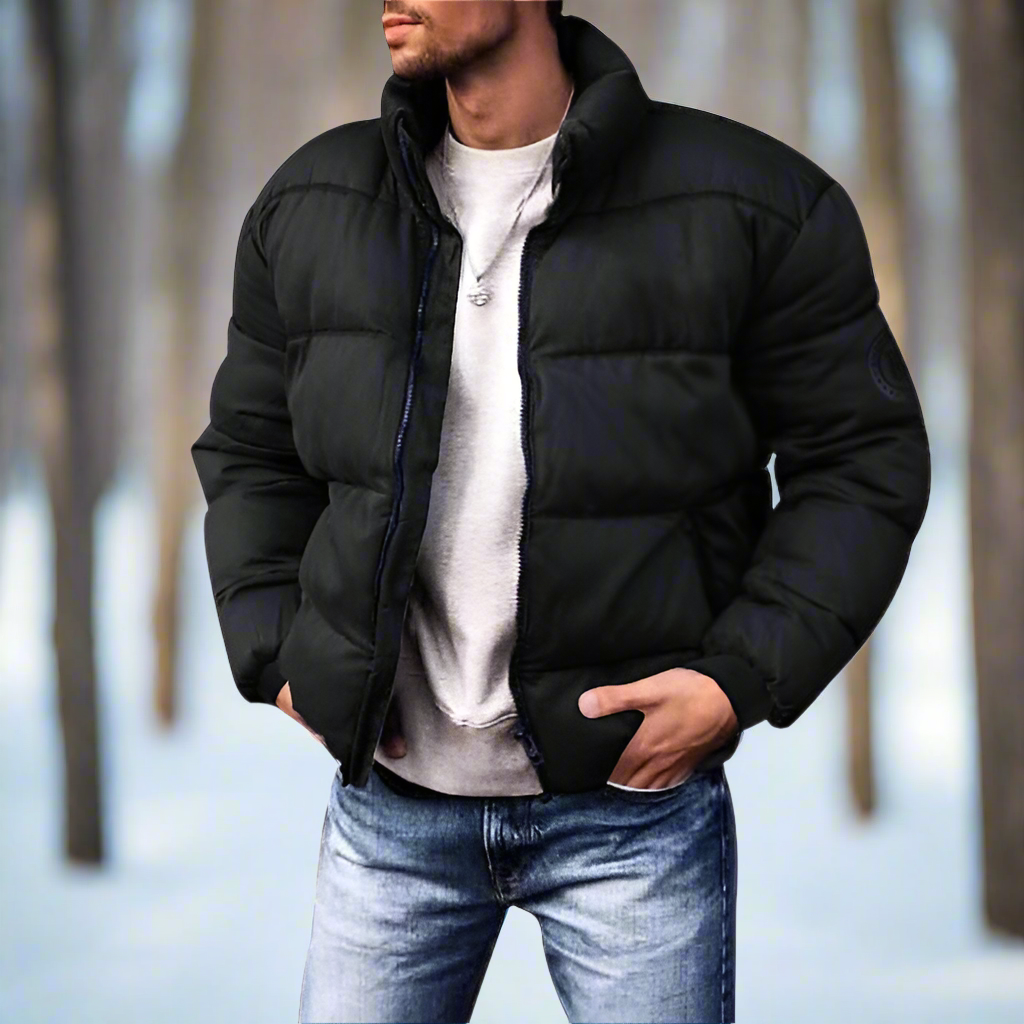 Drune | Daunenjacke - Isolierend und Leicht - Hoher Kragen - Gestepptes Design - Winddicht und Warm
