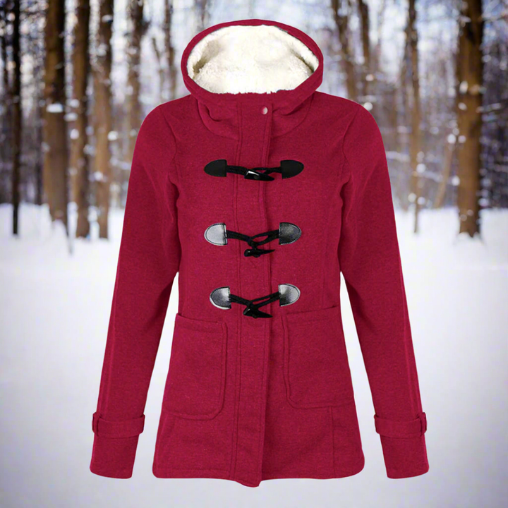 Drune | Duffle Coat - Wollmischung - Kapuze mit Fleece-Futter - Toggle-Buttons - Taschen