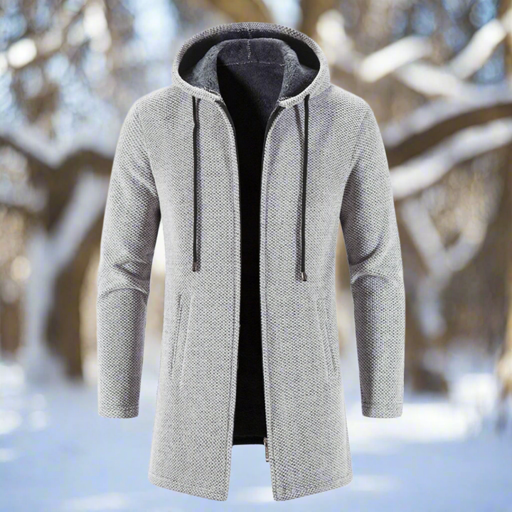Drune | Jacke - mittellang - Reißverschluss mit Kapuze - warm und bequem