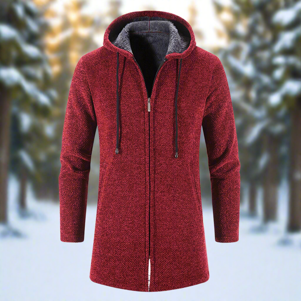 Drune | Jacke - mittellang - Reißverschluss mit Kapuze - warm und bequem