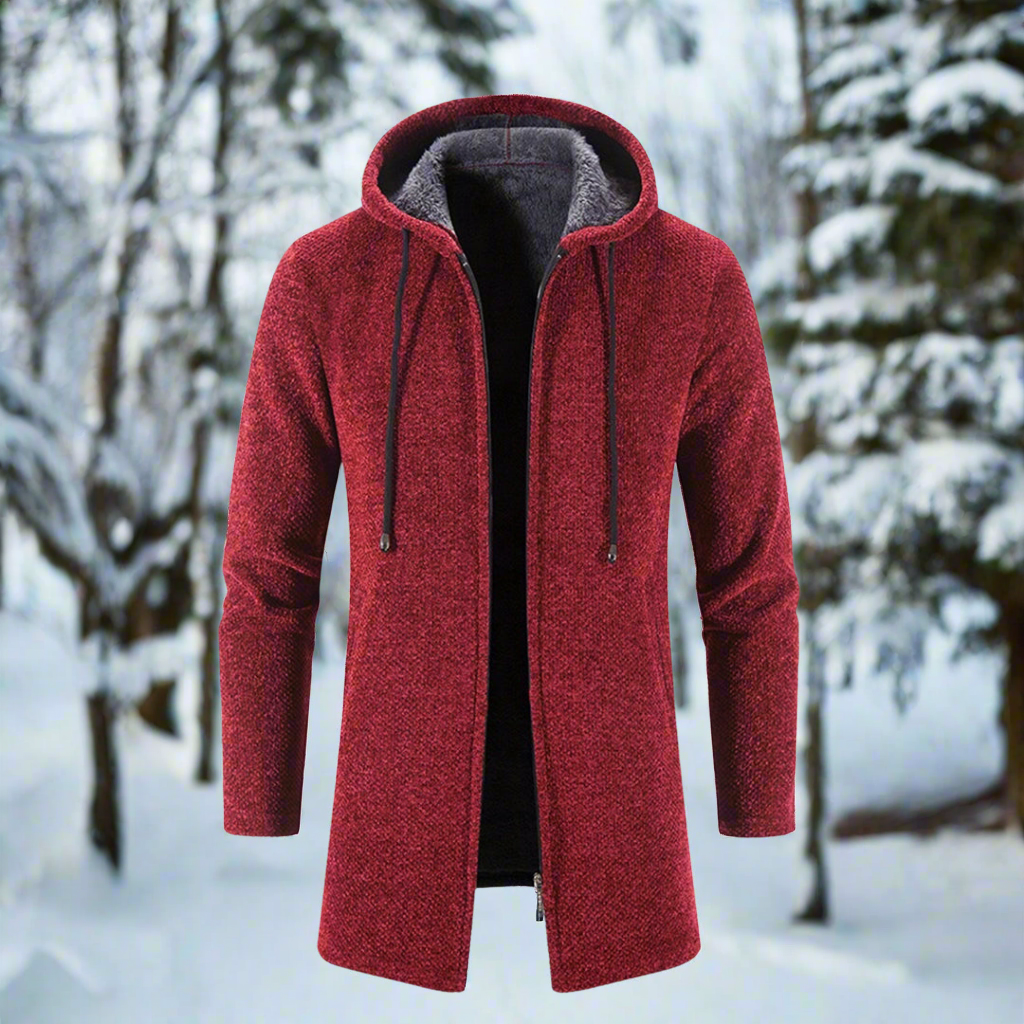 Drune | Jacke - mittellang - Reißverschluss mit Kapuze - warm und bequem